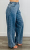 Denim Studded Straight Leg Jeans (Reg.)