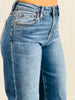 Risen Dark Just The Right Shade Barrel Cuffed Jeans (Reg & Plus)