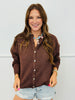 Brown Button Up Sweater Cardigan (Reg.)