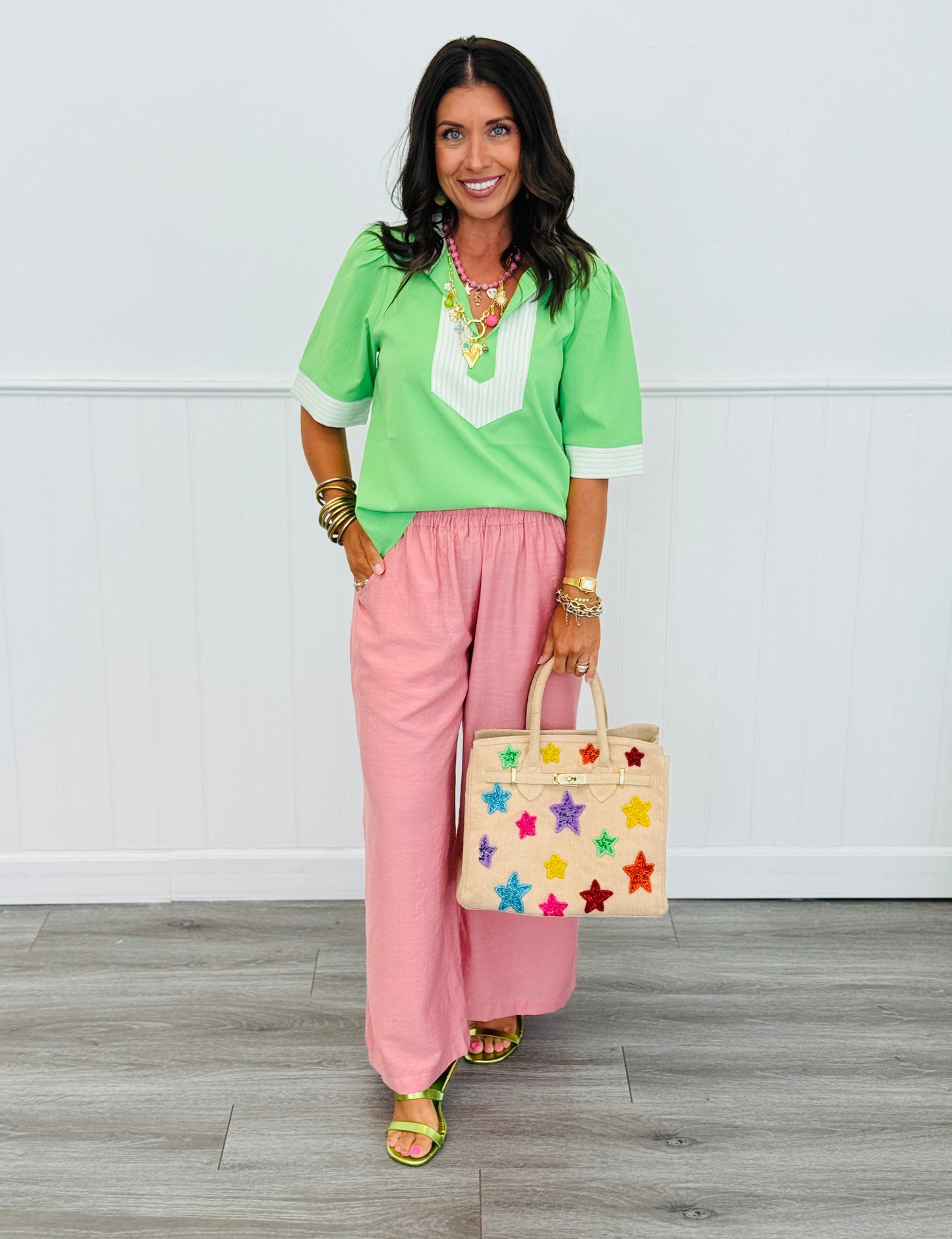 Wide Leg Pull On Pants (Reg & Plus) 4 Colors