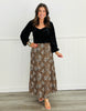 Multi Leopard A-Line Maxi Skirt (Reg)