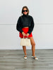 Black Denim High Neck Jacket (Reg. and Plus)