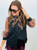 Self Tie Neckline Detail Blouse (Reg.)