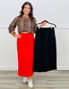 Modal Scuba Long Skirt (Reg & Plus)-2 Colors