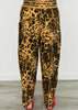 Mocha Leopard Print Utility Barrel Pants (Reg.)