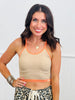 Sleeveless Ribbed Bralette (Reg. & Plus)- 5 colors
