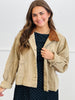 Taupe Corduroy Collar Twill Barn Jacket (Reg.)