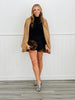 Camel Oversized Suede Blazer Jacket (Reg.)