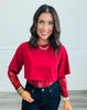Cotton Lace Long Sleeve Bodysuit (Reg.)- 6 Colors