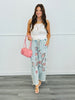 POL Denim Embroidered Floral Joggers (Reg.)