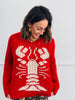 Red/Cream Lobster Sweater Top (Reg.)