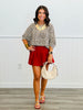 Solid Scuba Pleated Mini Skirt (Reg & Plus)- 2 Colors