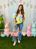 Queen Of Sparkles Pastel Colorblock Easter Icon Sweatshirt (Reg. and Plus)
