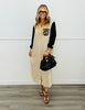 Black/Ivory Contrast Zebra Print Shirt Dress (Reg & Plus)