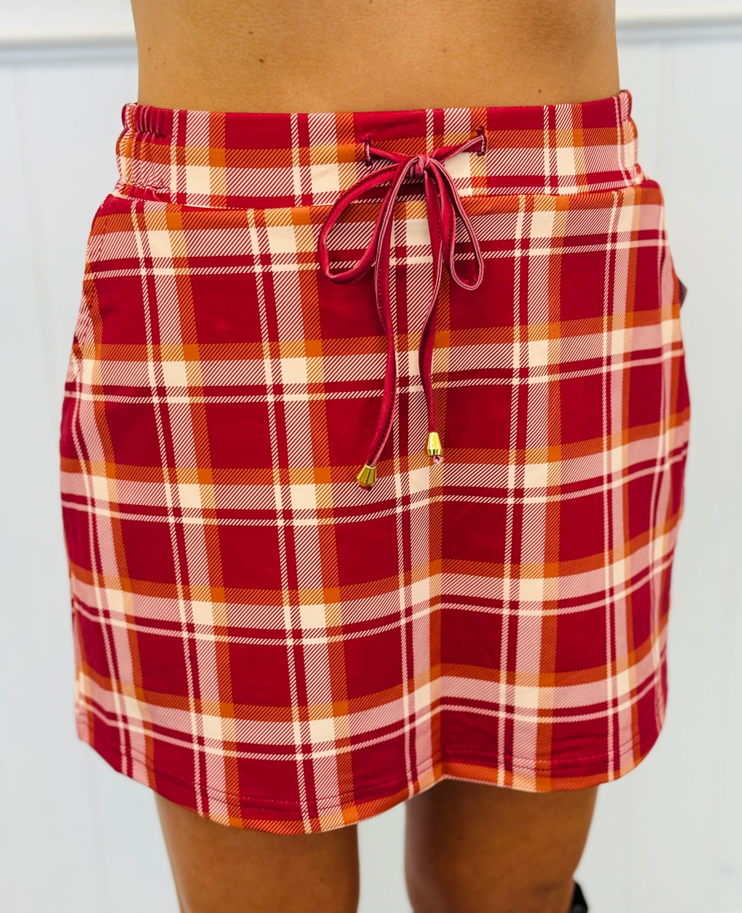 Amber Plaid Skort (Reg. and Plus)