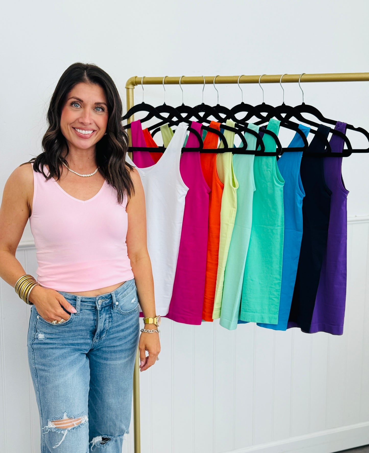 Smooth Feeling Reversible Tank (OS & PLUS) -13 Colors