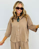 Striped High Low Button Up Shirt (Reg. and Plus) - 3 Colors