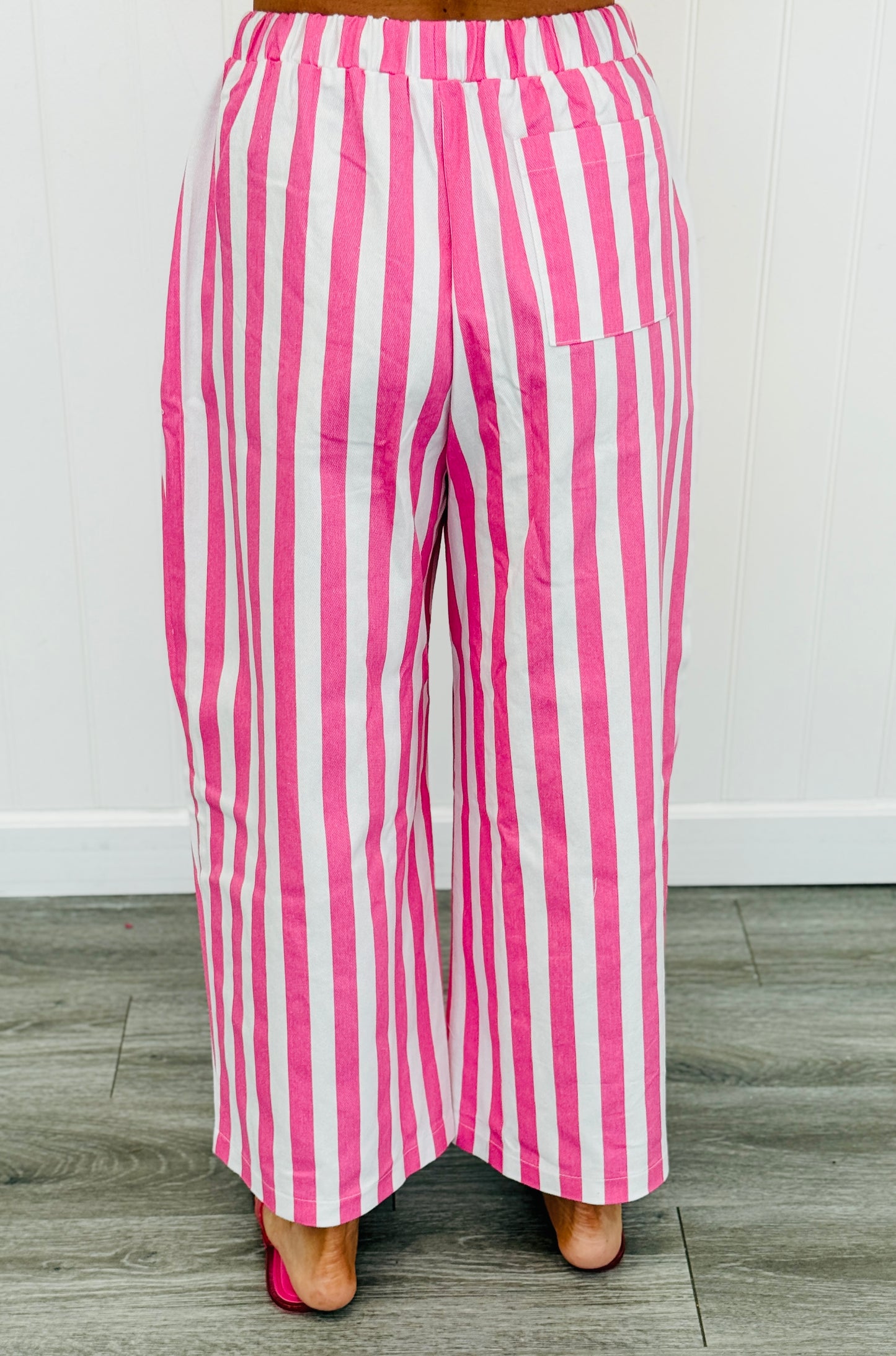 Colorful Striped Wide Leg Pants (Reg.)-3 Colors