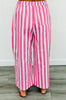 Colorful Striped Wide Leg Pants (Reg.)-3 Colors