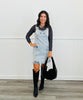 Black Leopard Mesh Long Sleeve Top (Reg. and Plus)