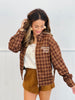 Chocolate Plaid Not My First Rodeo Jacket (Reg.)