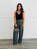 Fold Over Flap Wide Leg Sweatpants (Reg & Plus) - 2 Colors