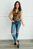 Leopard Button Down Vest (Reg.)