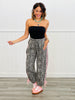 Leopard Print Side Stripe Joggers (Reg.)