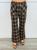 Deep Mocha Plaid Ankle Pants (Reg.)