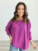 Andree Ribbed Hacci Long Sleeve Top (Reg. and Plus) - 6 Colors