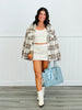 Brushed Plaid Faux Fur Lined Shacket (Reg.)-2 Colors