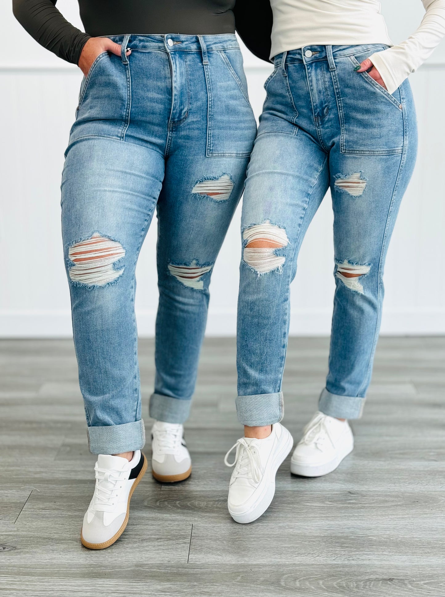 Judy Blue Can't Miss This Boyfriend Jeans (Reg. and Plus)