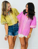 Embroidered Enchantment Blouse (Reg & Plus) - 2 Colors