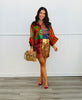 Queen Of Sparkles Plaid Sequin Card Logo Tunic Top (Reg. & Plus)