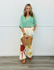 Washed Knit Dolman Sleeve Top (Reg.) - 4 Colors