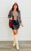 Faux Leather Mini Skirt (Reg.)