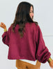 Burgundy Suede Moto Jacket (Reg.)