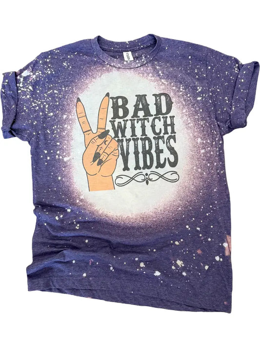 Purple Bad Witch Vibes Graphic Tee (Reg. and Plus)