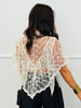 Beige Lace & Grace Sheer Poncho (Reg.)