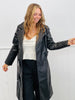 Faux Leather Trench Coat (Reg.)-2 Colors