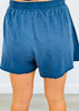 Navy Slub Cotton Jersey Shorts & Tee Set (Reg.)
