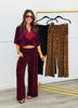 Velvet Polka Dot Wide Leg Pants (Reg.) - 3 Colors