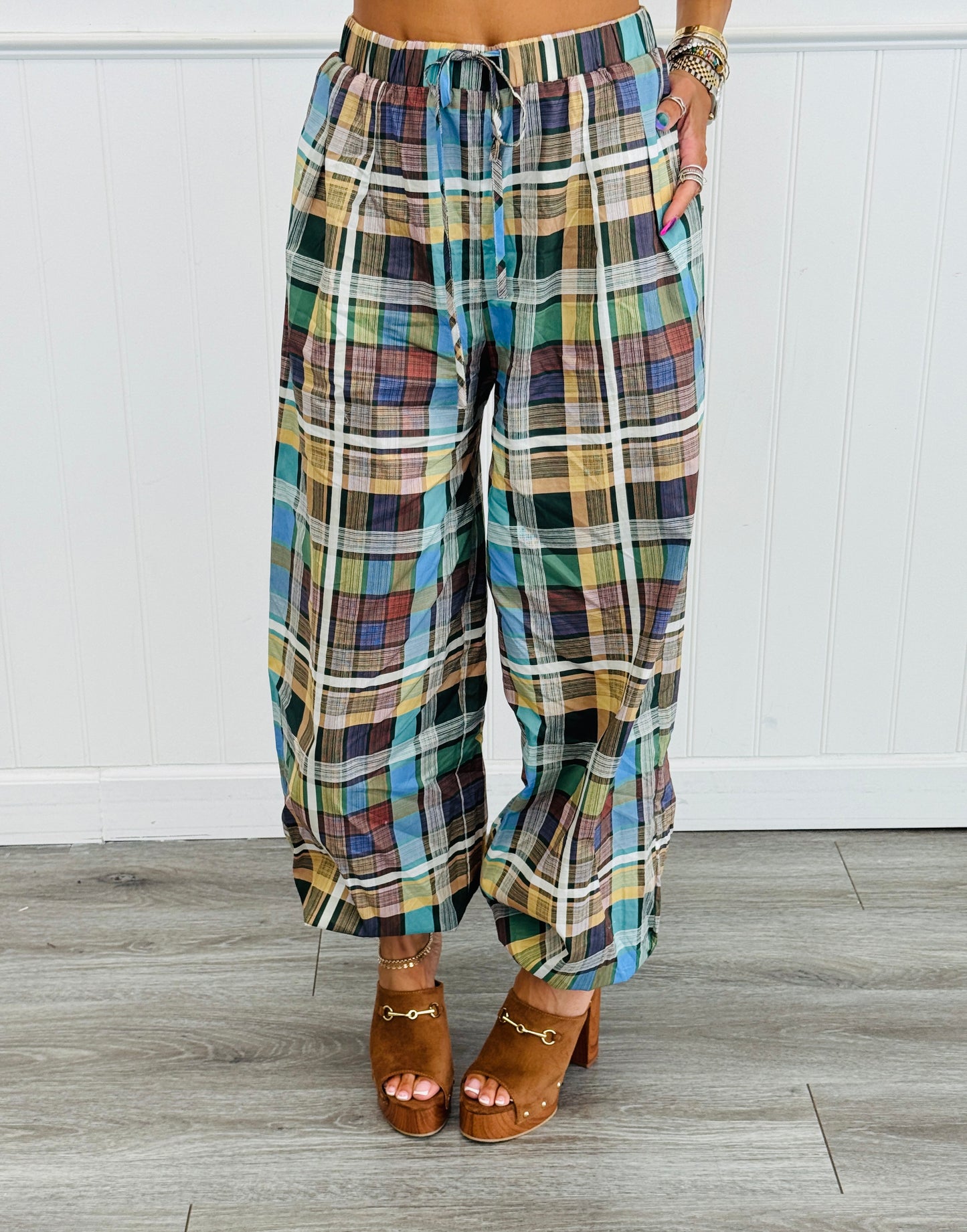 Yellow Combo Easy Does It Plaid Pants (Reg.)