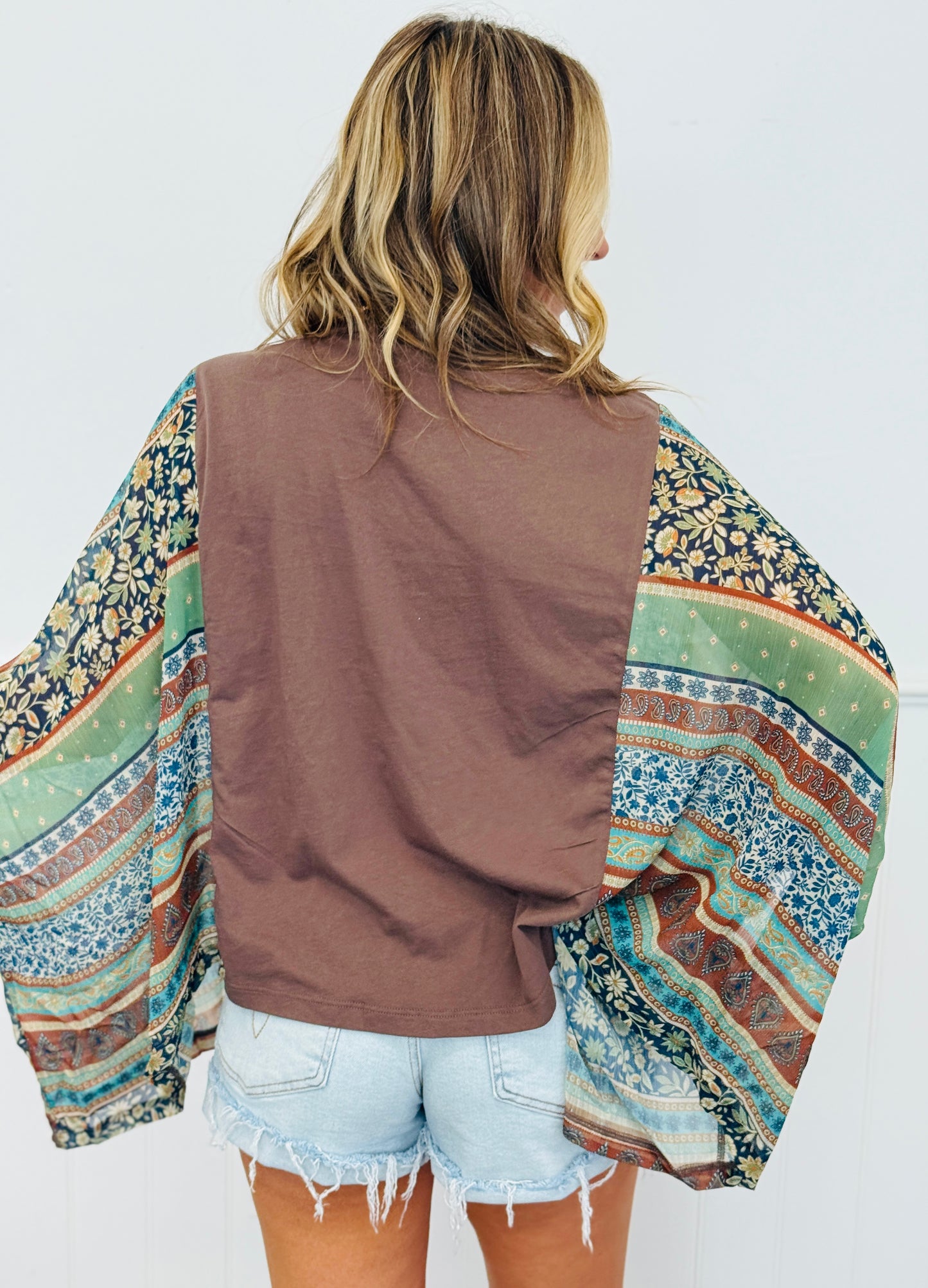 Floral Grow In Grace Kaftan Top (Reg.) - 2 Colors