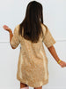 Camel Denim Deer Print Mini Dress (Reg.)