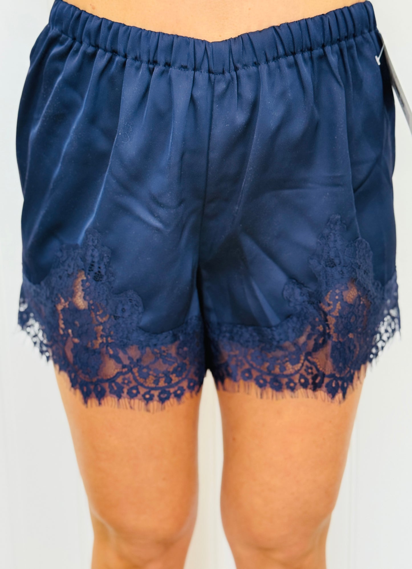 Lovely Lace Trim Silky Shorts Remix (Reg.)-2 Colors
