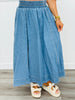 Denim Maxi Skirt (Reg. and Plus)- 2 Colors