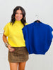Mock Neck Knit Short Sleeve Top (Reg & Plus)-2 Colors