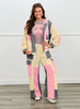 POL Candy Pink/Grey Multi Fabric Hooded Shacket (Reg.)