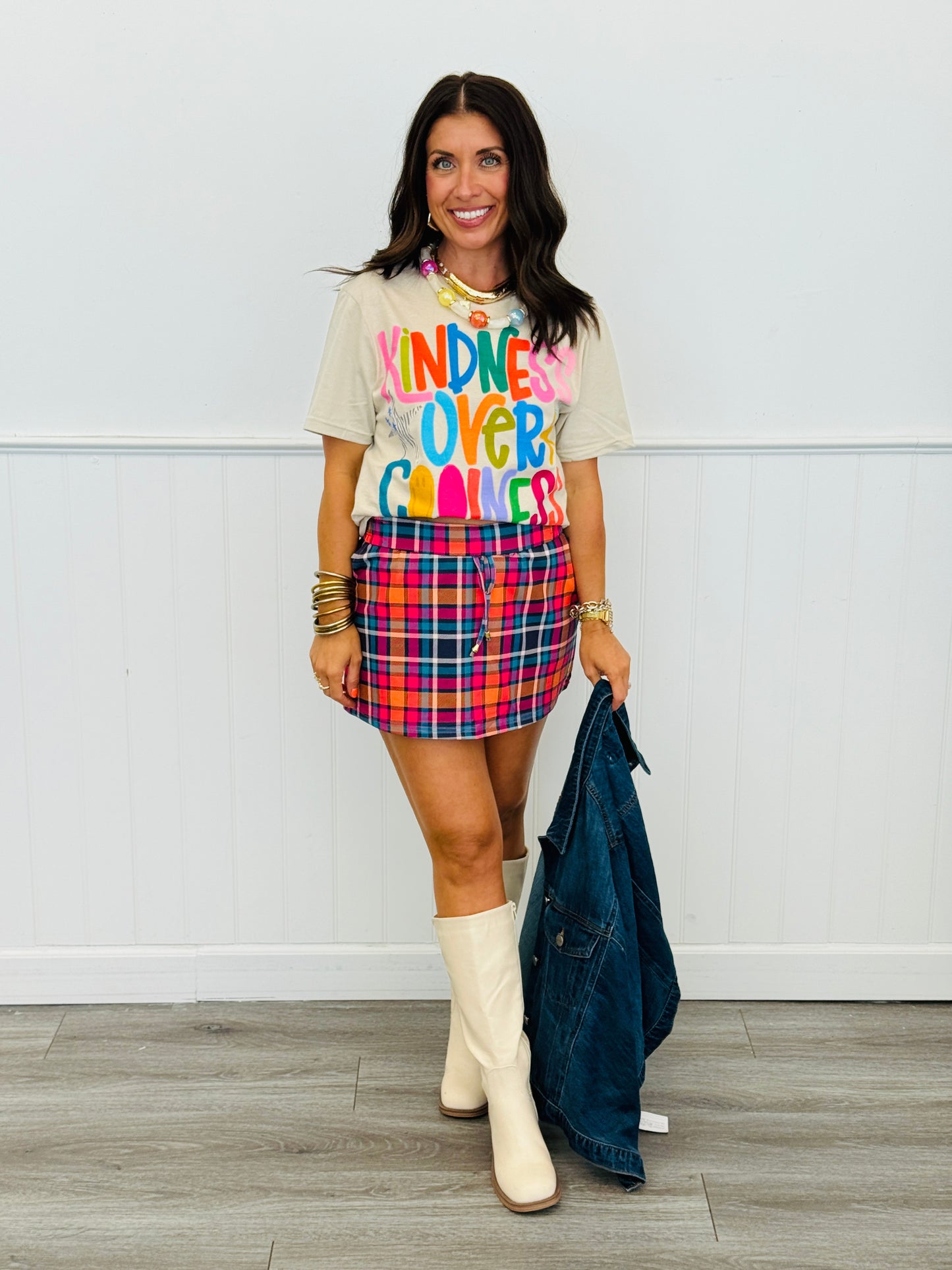 Patterned In Plaid Everyday Skort (Reg. and Plus)